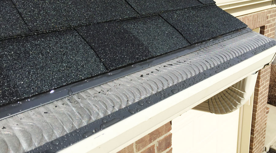 Valor gutter guard covers close-up