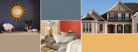 Sherwin Williams paint color inspiration for interior and exterior walls